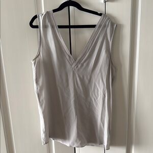 Elegant Gray Sleeveless Top